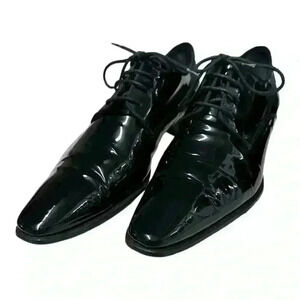 DSQUARED2 Classic Men’s  Black Pattent Leather Lace Up Shoes